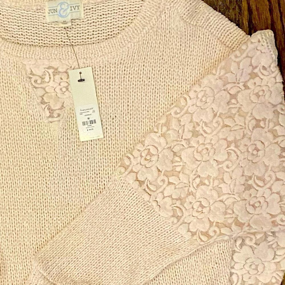 Francesca’s Lightweight Light Pink Sweater - Picture 4 of 4